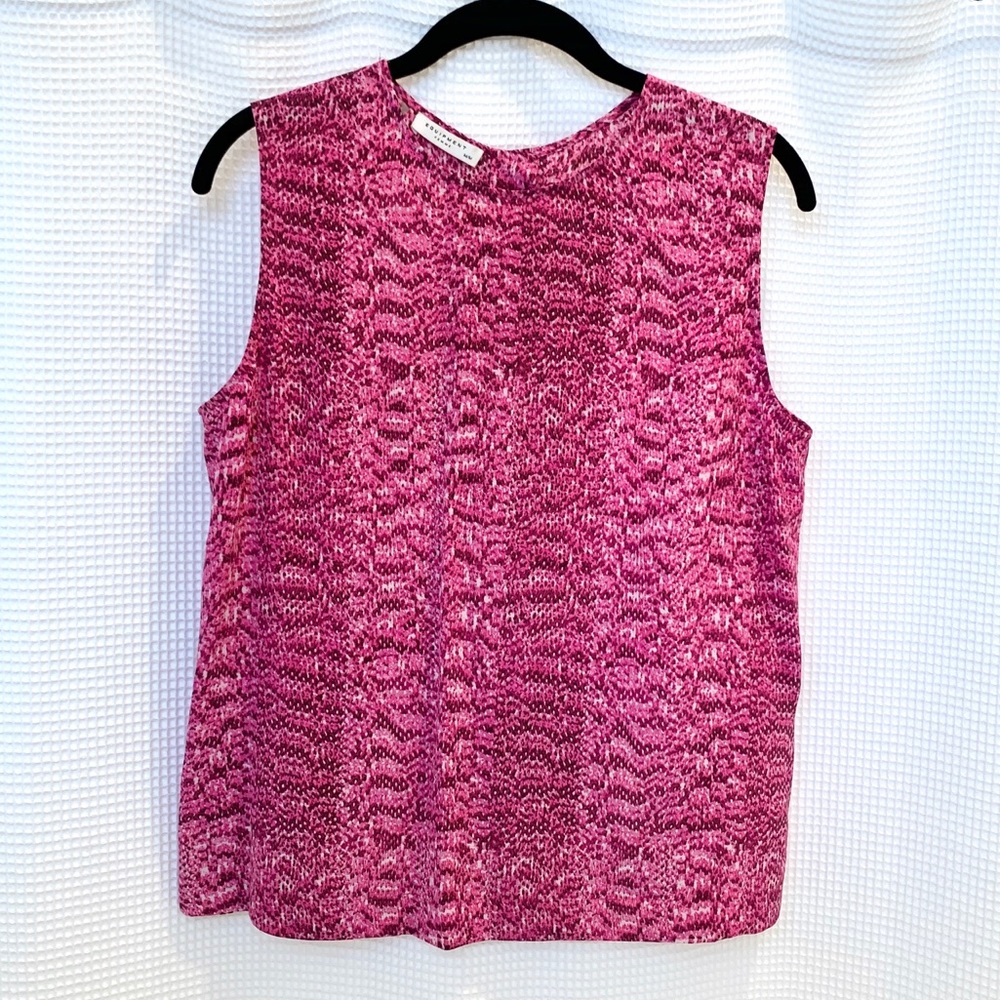 Equipment | Pink Silk Sleeveless Blouse